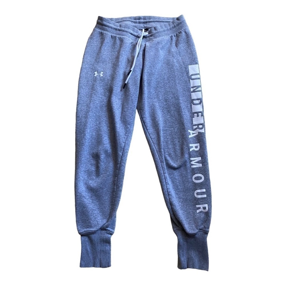 UNDER ARMOUR-WOMENS GREY SWEATPANTS-SIZE SMALL